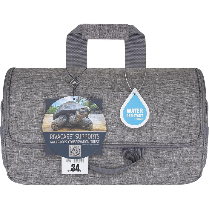 Термосумка 30 л серая Rivacase