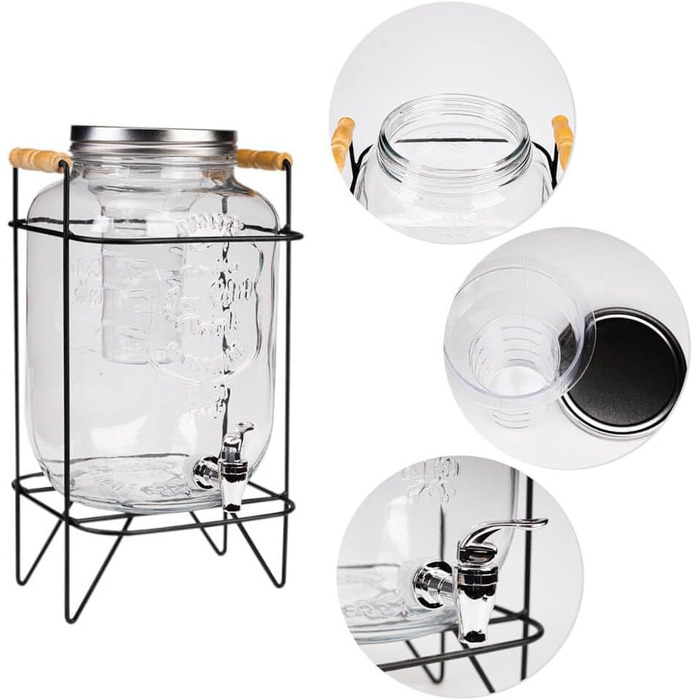 Диспенсер для напоїв з краном 8 л SUPERBUTELKI.PL