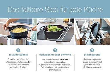 Термостойкое складное сито 26 см Sanni Shoo