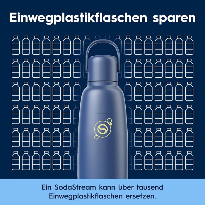 Бутылка для газированной воды 0,9 л, синяя Fizz & Go SodaStream