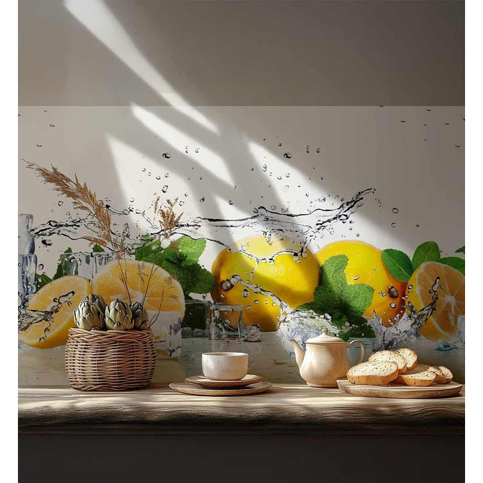 Самоклеючий кухонний фартух - матовий, преміальна бризкозахисна плівка 0,4 мм як доступна альтернатива склу, легке встановлення та очищення - висота 60 см - Дизайн Світло-сірий мармур 180 x 60 см (Жовтий - білий, Ш 280 см x В 60 см, 0,2 мм)