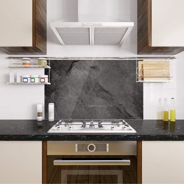 Скляний кухонний фартух від бризків 80 х 60 см GRAZDesign