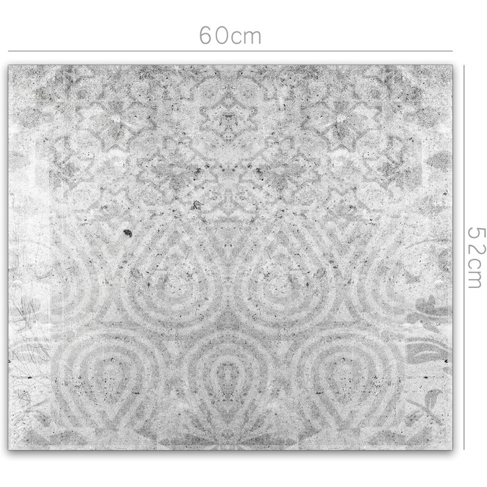 Кухонний фартух timalo зі скляним виглядом Північне море, очерет, захід сонця, океан, солома 2 мм акрилове скло Бризокості для плити, кухонний скляний фартух, акрилова скляна настінна панель, захисна панель для фартуха (60 x 52 см, 317- Shabby Grey)