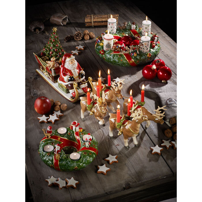 СтатуеткаСанта з оленем 30 x 24 x 35 см, Christmas Toys Memory Villeroy & Boch