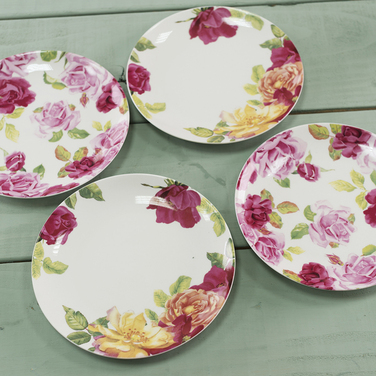 Набор тарелок CreativeTops SOUTHBOURNE ROSE, фарфор, диам. 20,5 см, 4 пр.