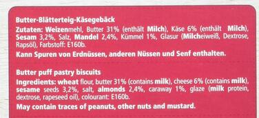 Печенье с сыром - палочки с кунжутом, миндалем и тмином, 10 упаковок по 100 г. Cräx
