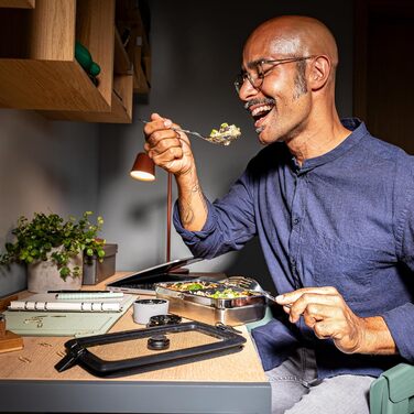 Контейнер для хранения 1,5 л прямоугольный с разделителем и крышкой FLEXX 2GO Rosle