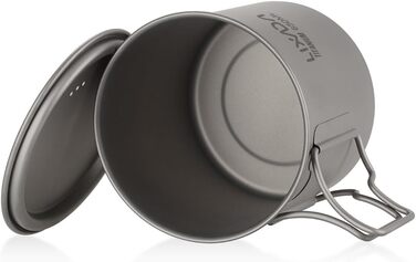 Титановый котелок для кемпинга 650 мл Lixada