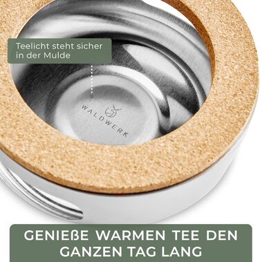 Чайник 1,1 л з підігрівачем WALDWERK