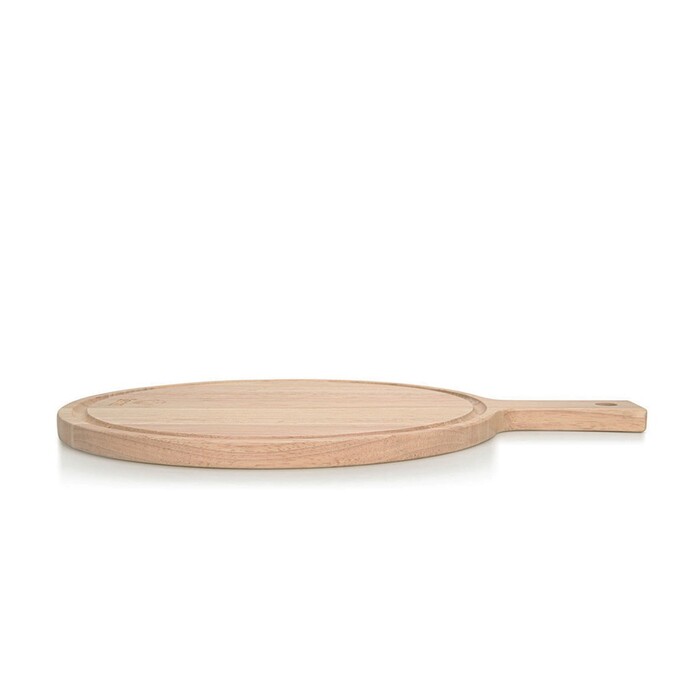 Обробна дошка кругла Fissman з ручкою 40x30x1,5 см гівея (8069)