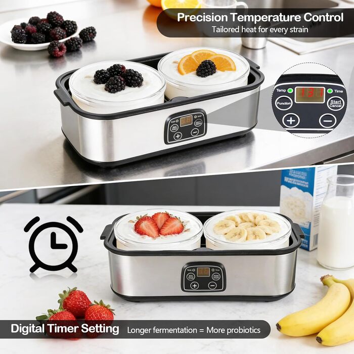 Йогуртница на 2 банки по 1 л TECKZOON