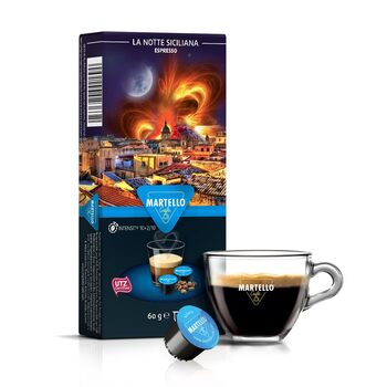Кавові капсули LA NOTTE SICILIANA, набір 10 шт Martello