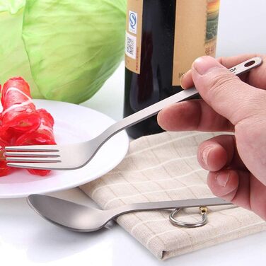 Туристический набор посуды из титана Lixada