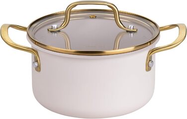 Кастрюля 1,7 л со стеклянной крышкой 16 см, пастельно-бежевый Pamela Reif Fackelmann