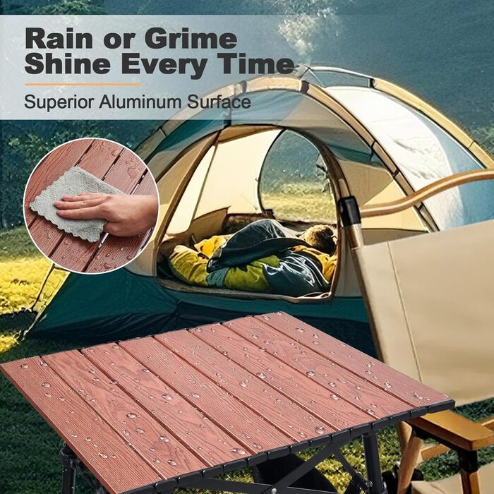 Складной алюминиевый стол с регулируемой высотой Odoland