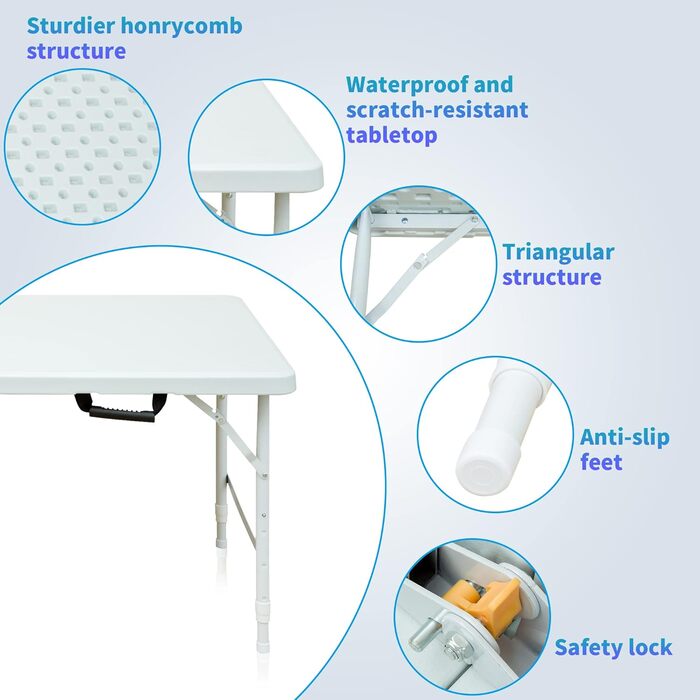 Складаний стіл для кемпінгу FUNJEPE