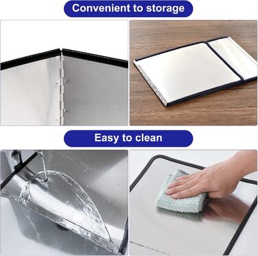 Брызкозащитный экран для плиты sourcing map