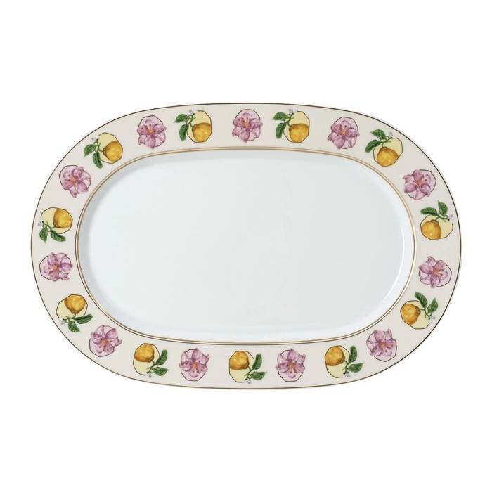 Блюдо овальное 36,2 х 24,2 Зефир IDYLLIA Swarovski x Rosenthal
