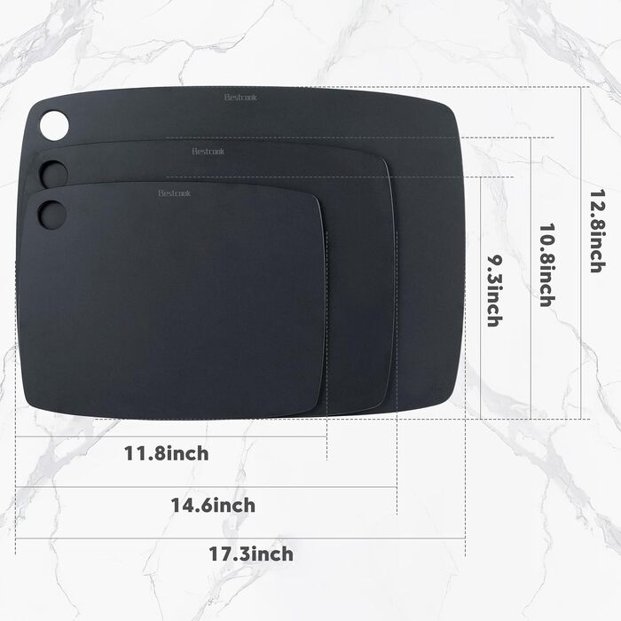 Набір обробних дощок з деревного волокна 3 шт BESTCOOK