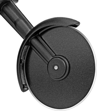 Резак для пиццы в виде мотоцикла с подставкой, красно-черный KUONIIY