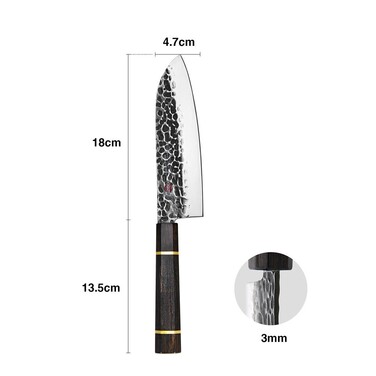 Санток нож Fissman KENSEI BOKUDEN 18 см сталь AUS-8 (2553)