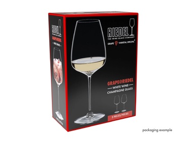 Набір з 2 келихів для білого та рожевого вина/шампанського 550 мл, Grape Riedel