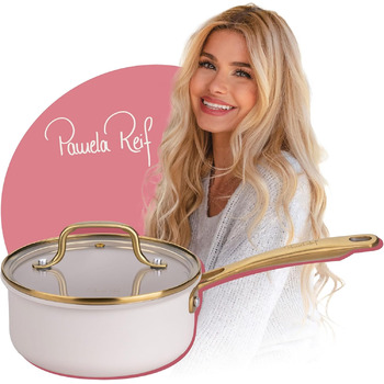 Сотейник 1,2 л со стеклянной крышкой 16 см, пастельно-бежевый Pamela Reif Fackelmann