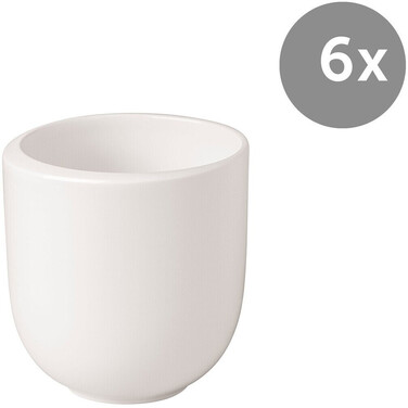 Кухоль для кави 0,32 л без ручки, набір 6 предметів, білі NewMoon Villeroy & Boch