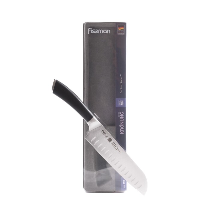 Ніж сантоку Fissman KRONUNG 18 см X50CrMoV15 сталь (2448)