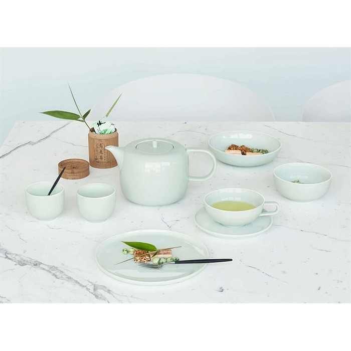 Чайная пара чашка 0,2 л и блюдце салатовое Kolibri ASA-Selection