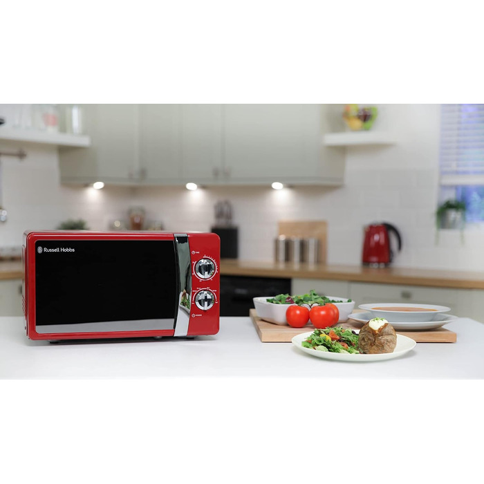 Мікрохвильова піч 17 л, 700 Вт, червоний RHMM701R Russell Hobbs