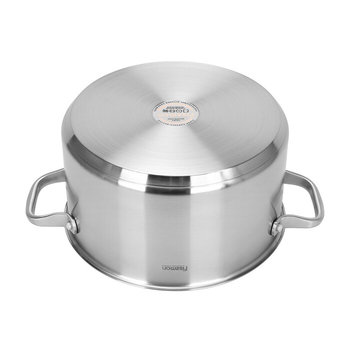 Кастрюля Fissman MASTER CHEF 24x13 см/5,4 л со стеклянной крышкой нержавеющая сталь (15097)