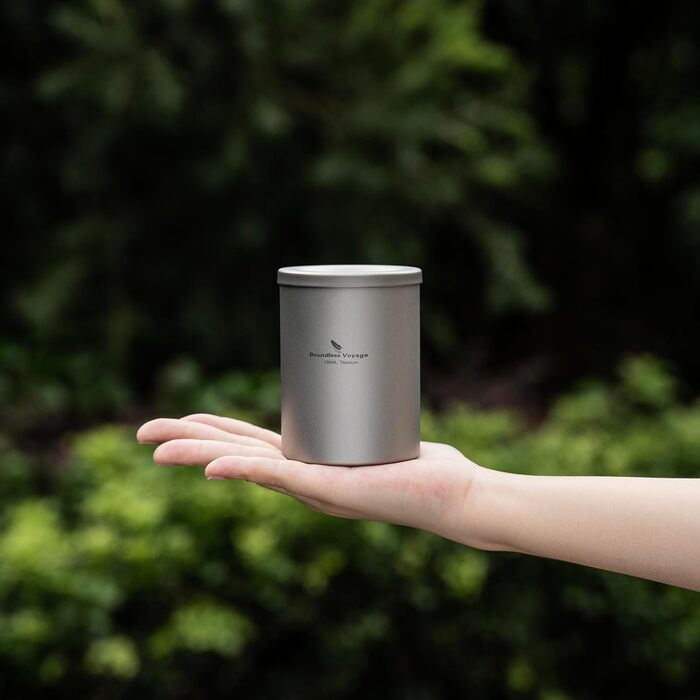 Титановая чашка с крышкой с фильтром 180 мл. iBasingo