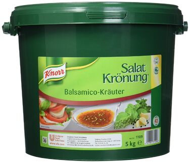 Заправка для салату Knorr Art (Легко готується, універсальна заправка для салату) 1 упаковка (1 x 1 кг) (Бальзамічний оцет, 5 кг (1 упаковка))