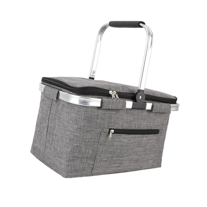 Водоотталкивающая корзина для кемпинга серая Obotsnoi