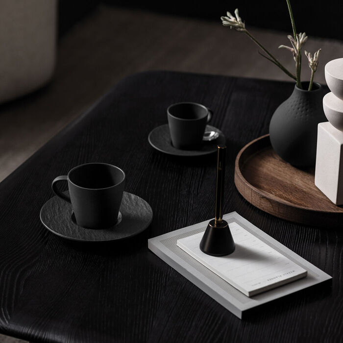 Кофейная пара 220 мл Black Manufacture Rock Villeroy & Boch