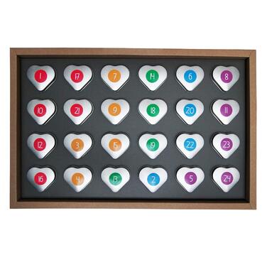 Чайний адвент-календар 2025 24 високоякісні розсипні чаї в елегантних чайних бляшанках Ручна робота З Різдвом Христовим, З Новим роком (Набір), Ханука - даруйте зараз на Різдво 2025 220 г (Зимове видання XXL)