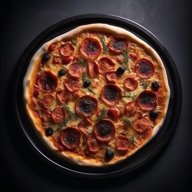 Форма для піци 20 см з антипригарним покриттям, набір 2 предмета, чорні Dr. Oetker