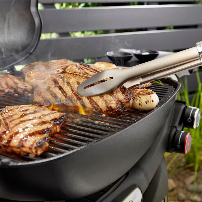 Газовый гриль Weber Q3200N с боковыми столиками на тележке Premium 1501126 Код: 013077