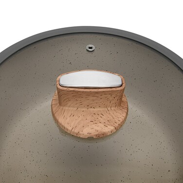 Каструля Fissman ARIA 20x8,5 см / 2,24 л зі скляною кришкою алюміній з антипригарним покриттям (14469)