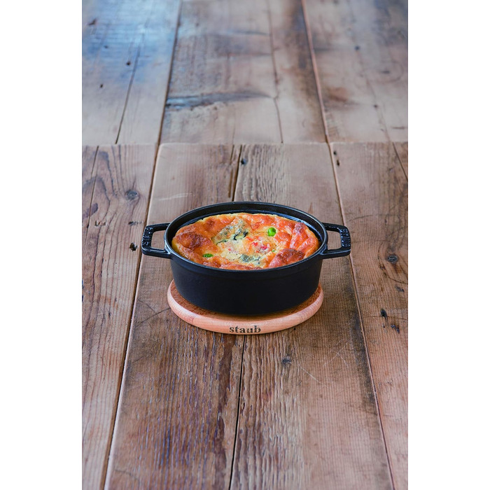 Чавунна жаровня/кокотниця STAUB, овальна 6,7 л, (15 см, чорна)