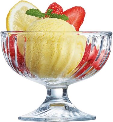 Чаша для морозива, 380 мл, скло, прозоре, 6 предметів (210 мл), 43121 Sorbet Ice Cream Bowl