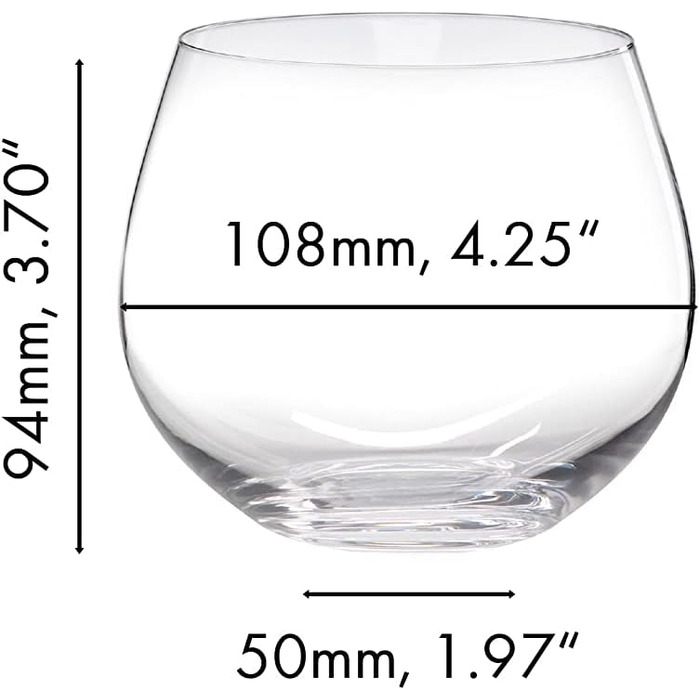 Набір з 2 келихів без ніжки для білого вина Шардоне 0,58 л, O Wine Tumbler Riedel