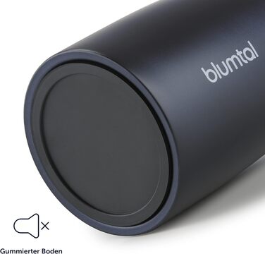 Термокружка Blumtal - Дорожня кружка з нержавіючої сталі - Герметична ізольована кружка для гарячих/холодних напоїв - Відкриття на 360 - Термокружка із швидким закриттям - Кавова кружка - Рожева (380 мл, 05 - Темно-океанський синій - Синій)