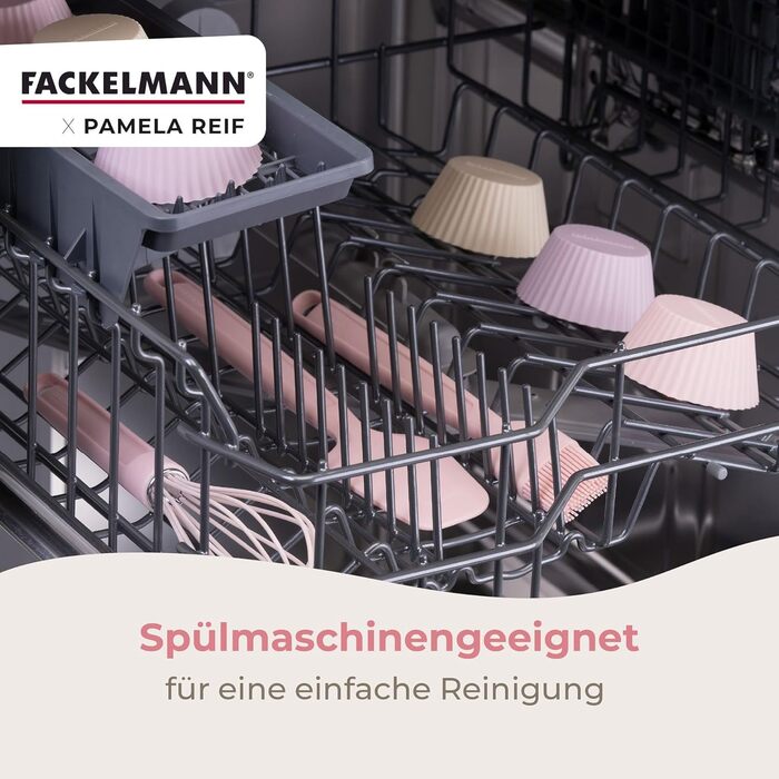 Кулинарная кисть 25 см силиконовая, пастельно-розовая Pamela Reif Fackelmann