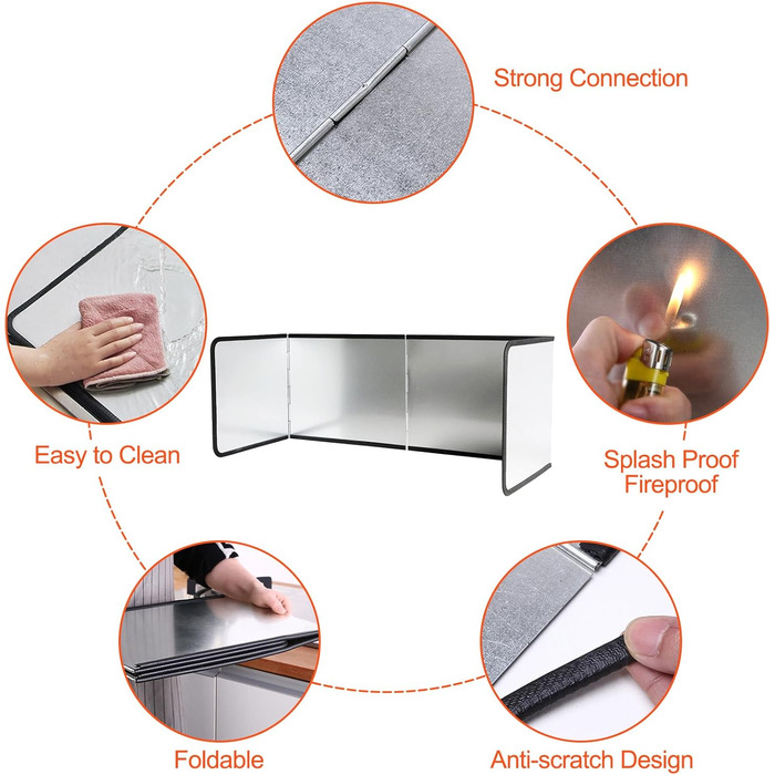 Кухонний 4-сторонній складаний фартух 76 x 29 x 30 см Fousenuk
