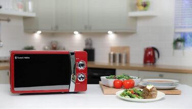Мікрохвильова піч 17 л, 700 Вт, червоний RHMM701R Russell Hobbs