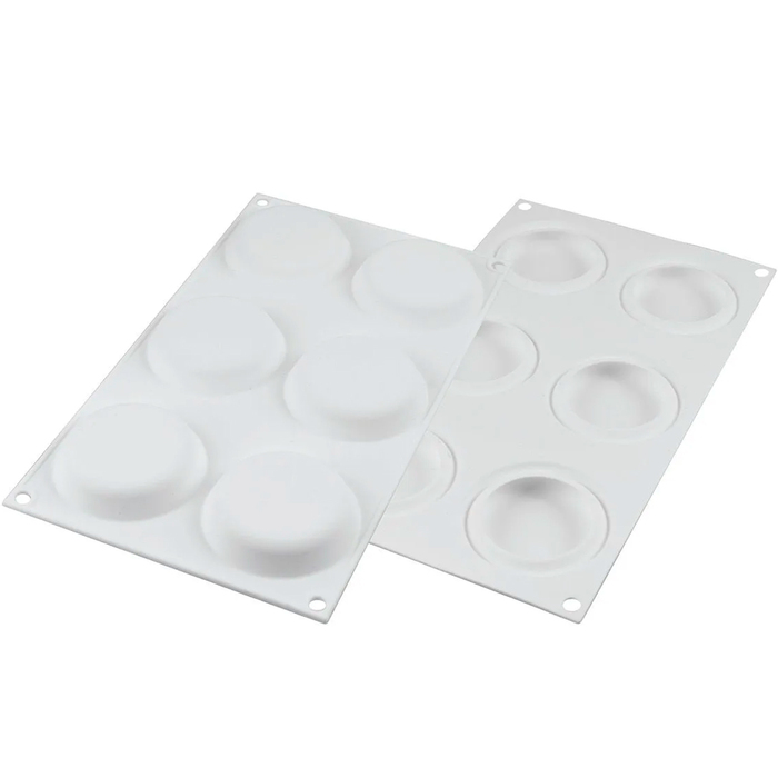 KIT TARTE RING ROUND D80 MM Форма силіконова d 67 h 15 mm + 6 кілець (d 80 mm, h 20 mm) - 1*6 фор