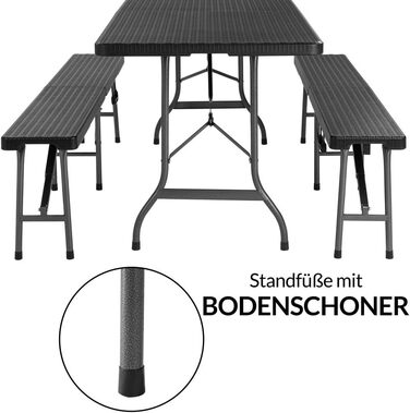 Стіл для кемпінгу 183 х 76 х 74 см Casaria