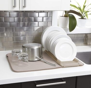 Підставка-сушарка для посуду з килимком 60 х 45 см лате Udry Umbra